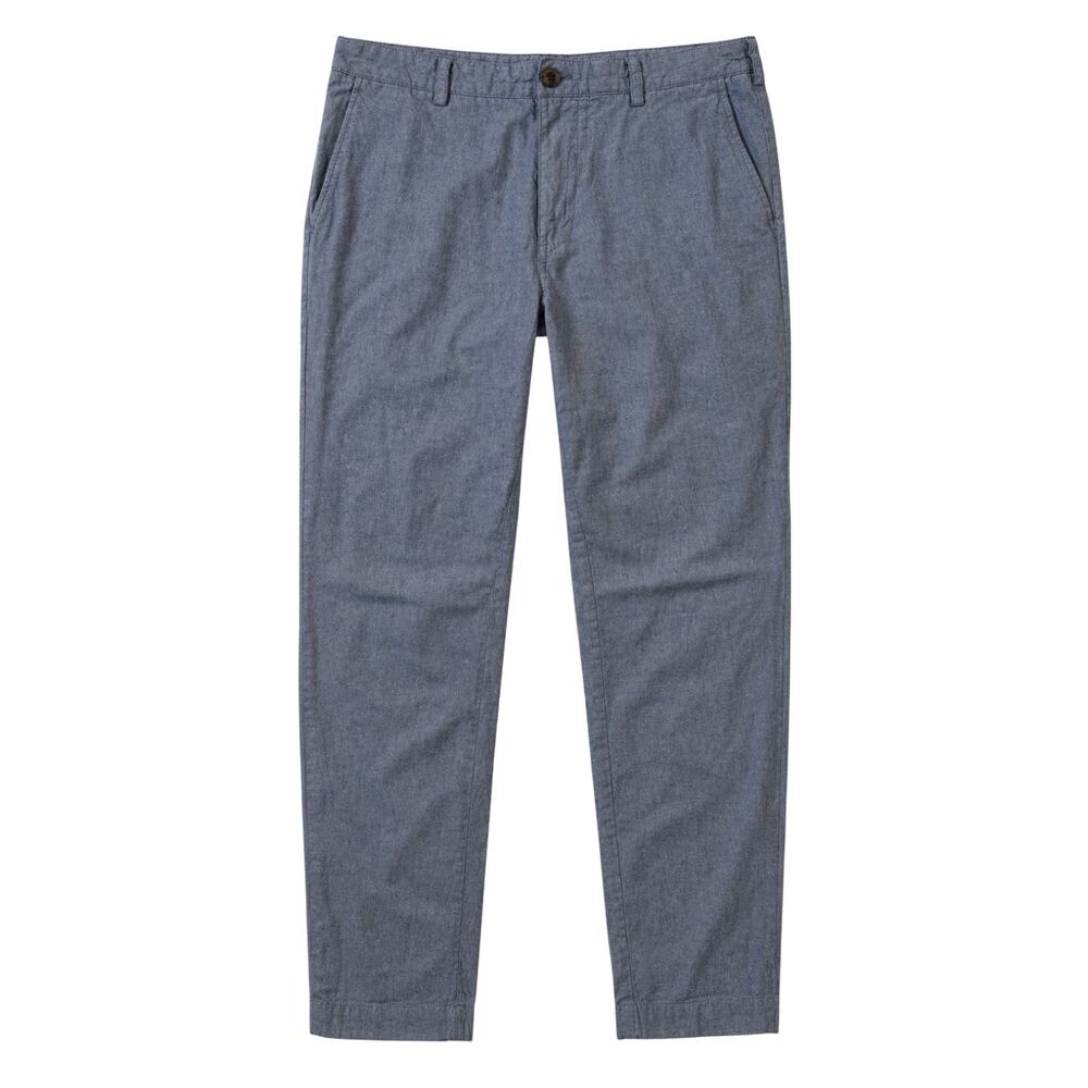 Brooks Brothers Slim Chino Pants Men 34x32 Blue Cotton Trouser Summer Ivy League